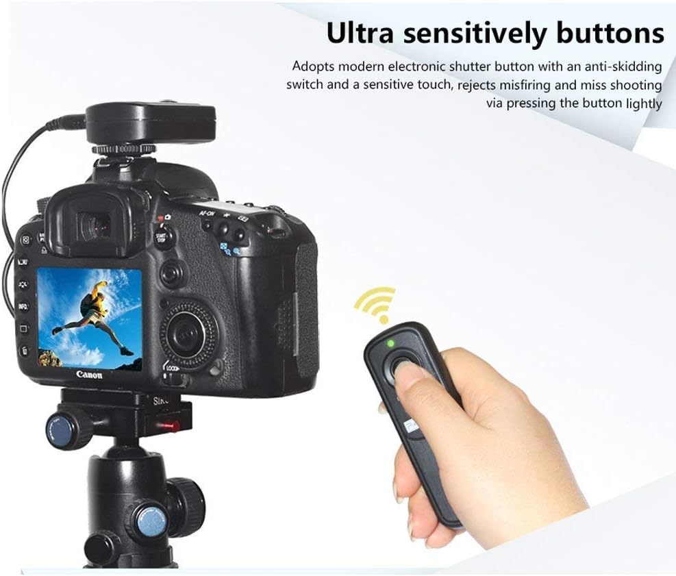 Pixel Camera Remote Shutter Release RW-DC0 for Nikon Wireless 2.4GHz 262ft | For Nikon Z8 Z9 D3 D4 D5 D800 D850 D800E D810A D810 D700 D500 D300 D300s D200 F100 F90 F90X F6 F5 D1X D2H MC-30A MC-36A