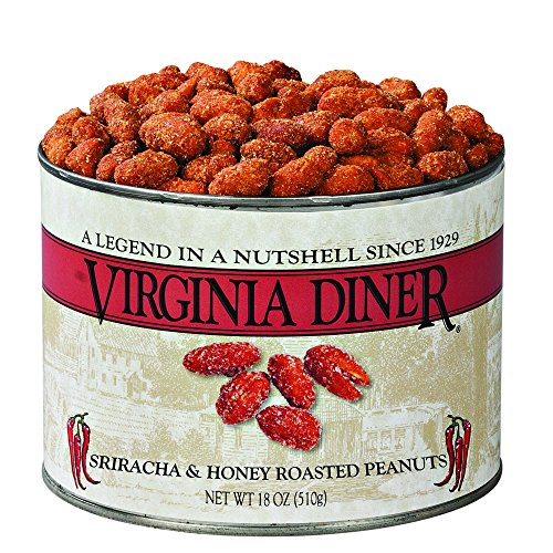 Virginia Diner - Gourmet Natural Extra Large Butter Toasted Virginia Peanuts, 18 Ounce Tin