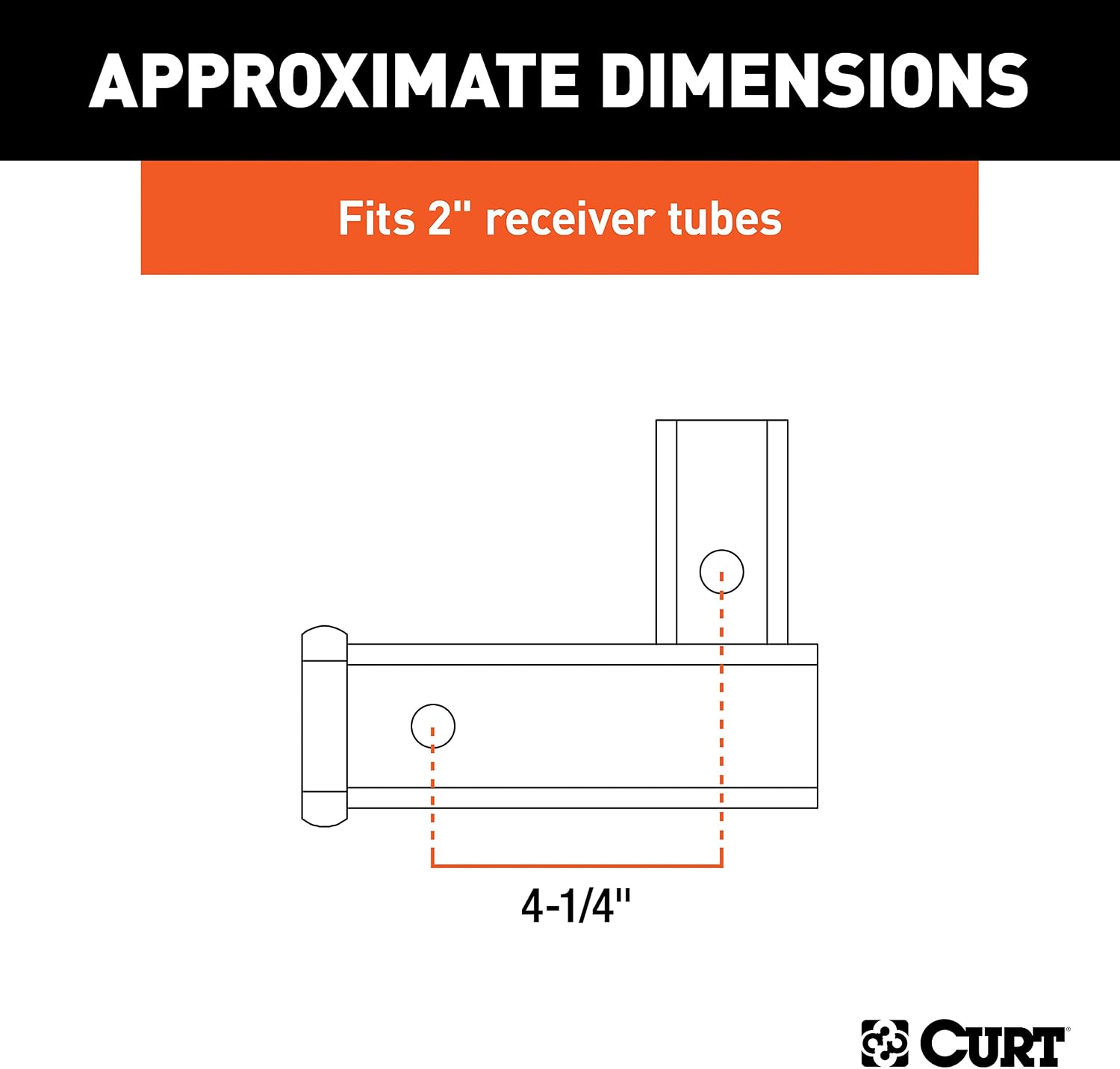 CURT Manufacturing 45013 2" Vertical Receiver Adaptor