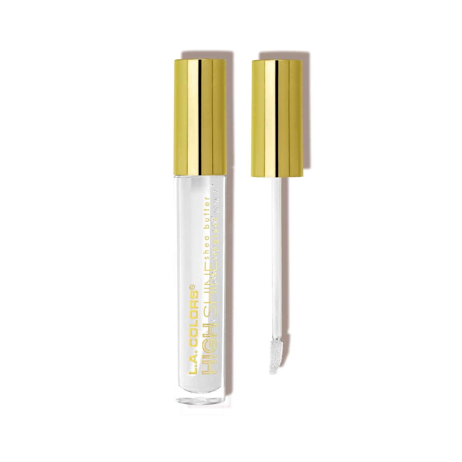 L.A. COLORS High Shine Shea Butter Lip Gloss, Baby Cakes, 0.14 Oz