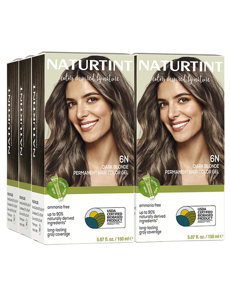 Naturtint 9N Honey Blonde Permanent Hair Color (Pack of 1), Ammonia Free, Vegan, Cruelty Free, up to 100% Gray Coverage, Long Lasting Results (Packaging may vary)
