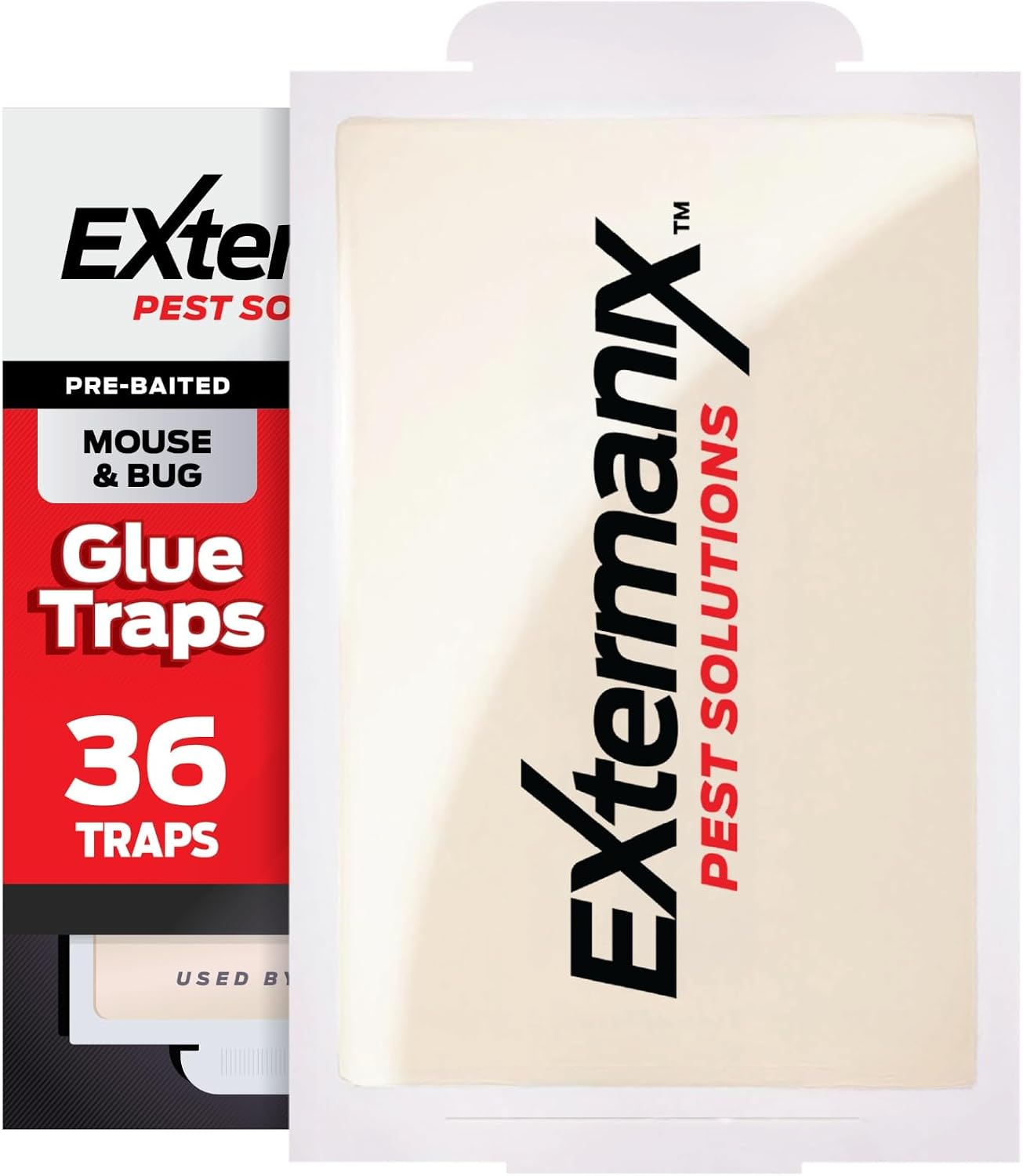 Glue Traps for Mice & Bugs – Safe Around Children & Pets – Strong Adhesive Glue for Bugs, Insects & Cockroaches – Easy to Use & Clean – Sticky Glue Traps for Indoor Use (12 Pack)