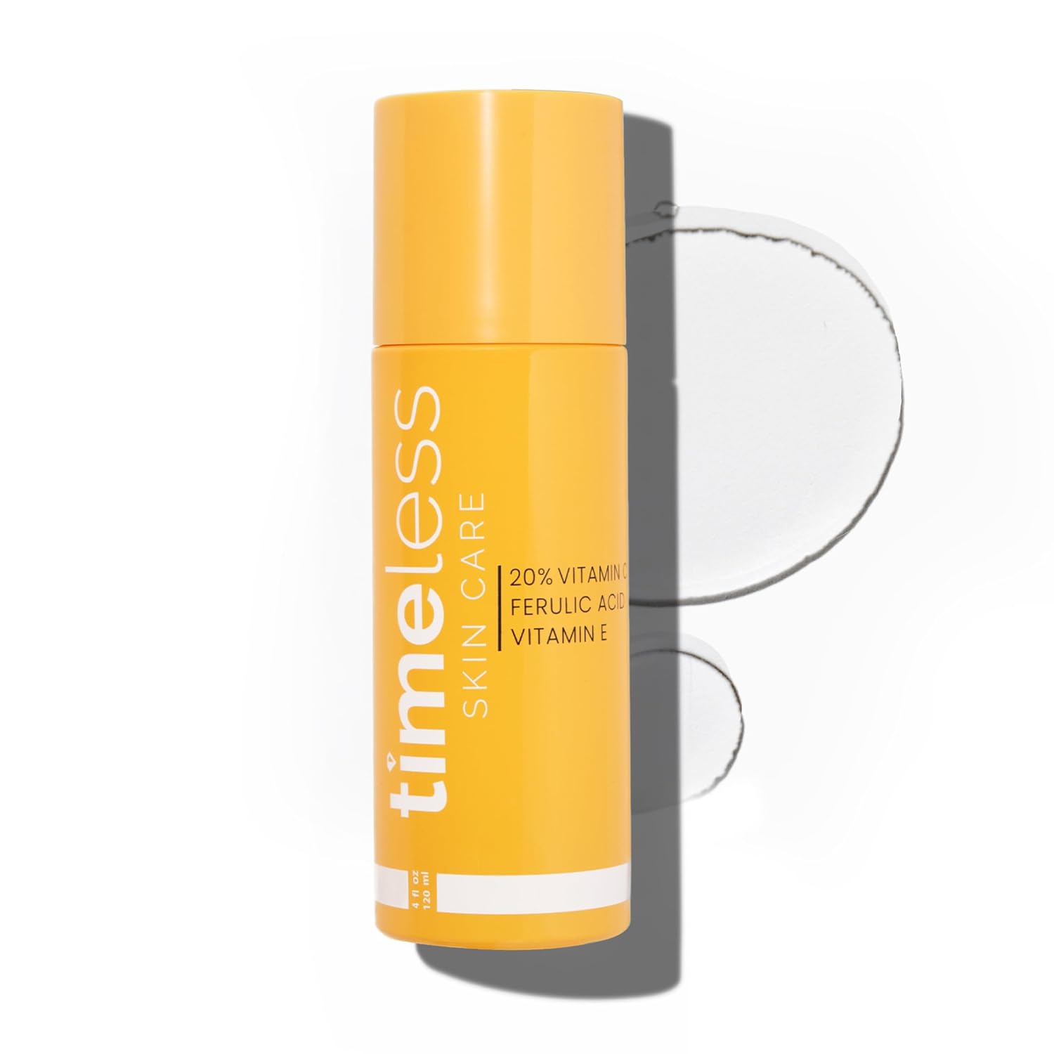 Timeless Skin Care Vitamin C Serum with Vitamin E & Ferulic Acid - Brightening Serum - for Oily & Dry Skin - Fragrance-Free - 1 oz | Vitamin C Serum for Even Skin Tone and Collagen Support, Antioxidant-Rich Advanced Skincare Formula, Lightweight