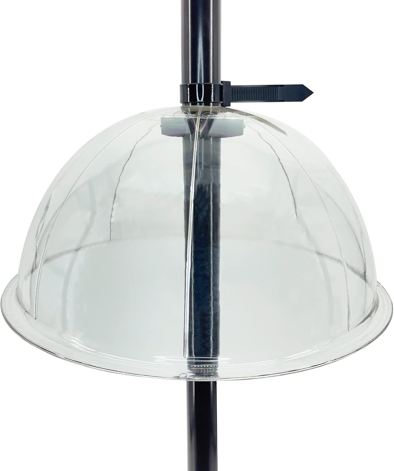 Myard 13 Inches Solid Clear PC Wobbly Squirrel Proof Baffle Deflector for Bird Feeder, Fit up 1.5 Inches + Pole/Post (Upgraded Version)