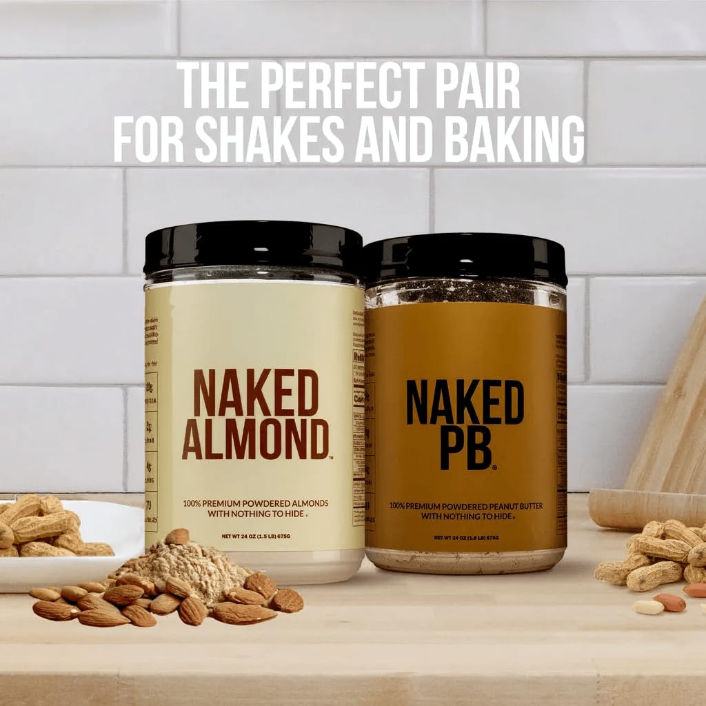 2 LB Powdered Peanut Butter from US Farms – Bulk, Only 1 Ingredient - Roasted Peanuts, Vegan, No Additives, Preservative Free, No Salt, No Sugar - 76 Servings - NAKED PB