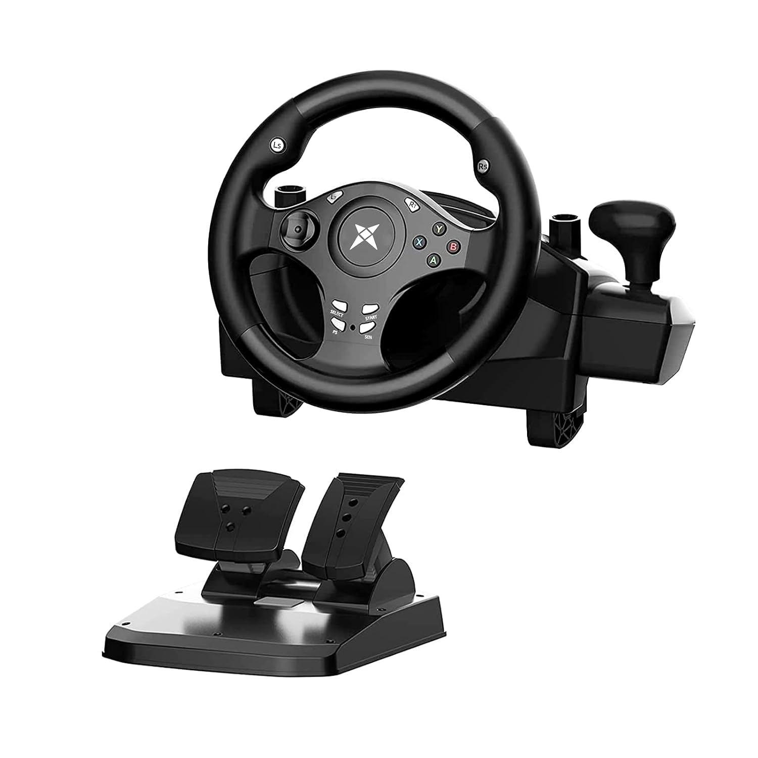 DOYO Gaming Steering Wheel with Pedals for PC, Xbox One, Xbox Series X