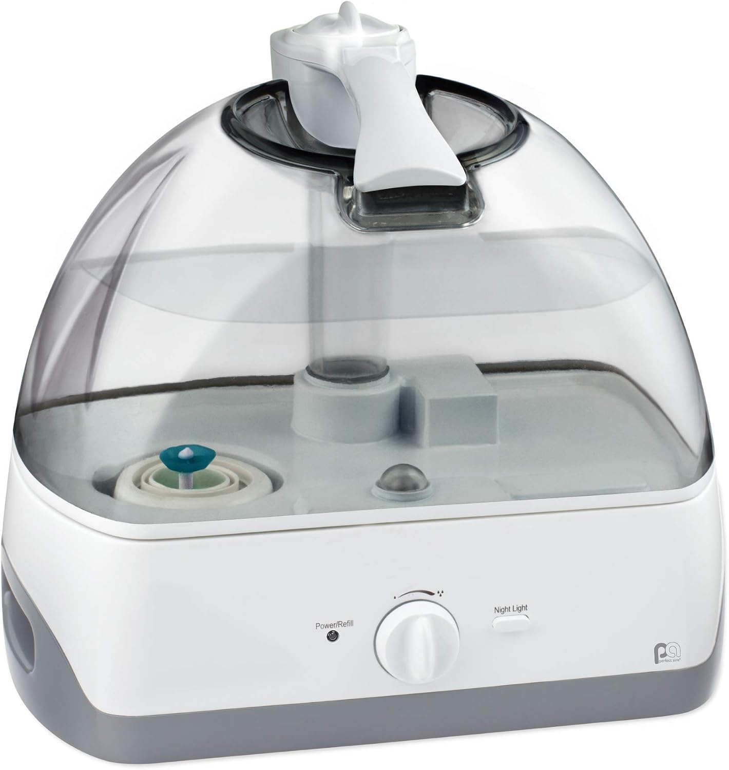 PerfectAire PAU13 - Cool Mist Ultrasonic Humidifier - 1.3 Gallon, Single Room, Touch Control