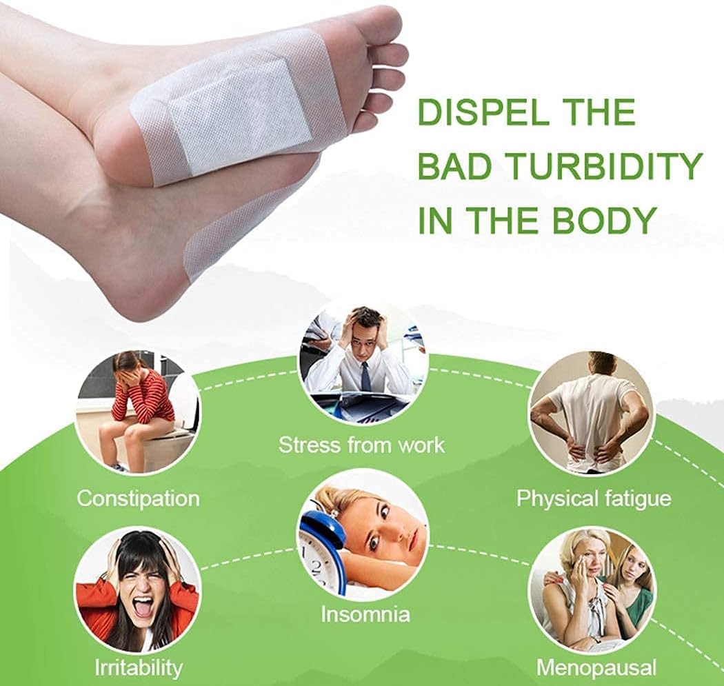 Foot Pads, 120 Pads Outgeek Natural Foot Pad for Foot and Body Care Sleep & Feel Better All Natural 60 Pack