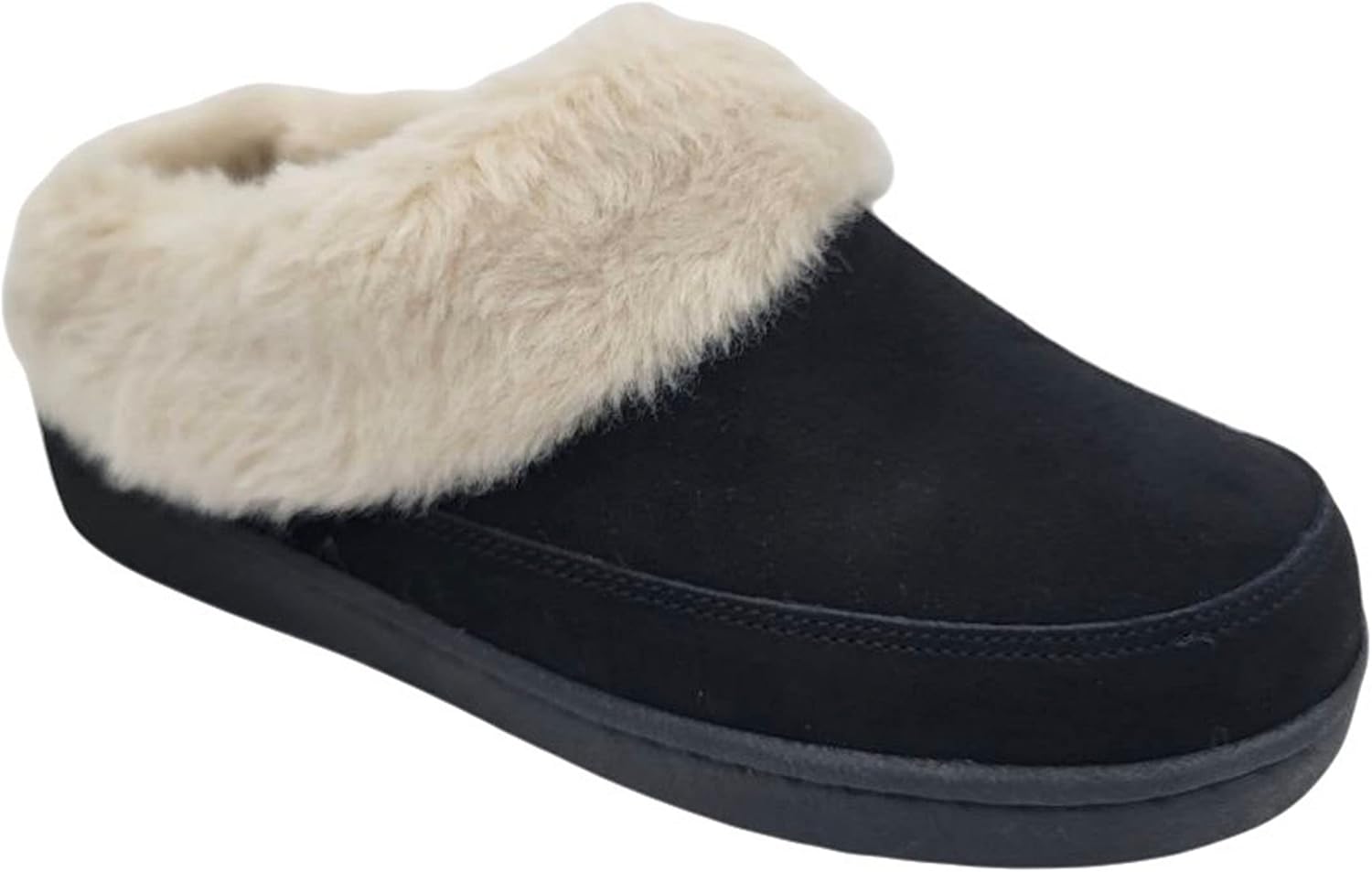 Clarks Womens Faux Fur Lined Clog Slippers Warm Cozy Indoor Outdoor Plush Slipper for Women