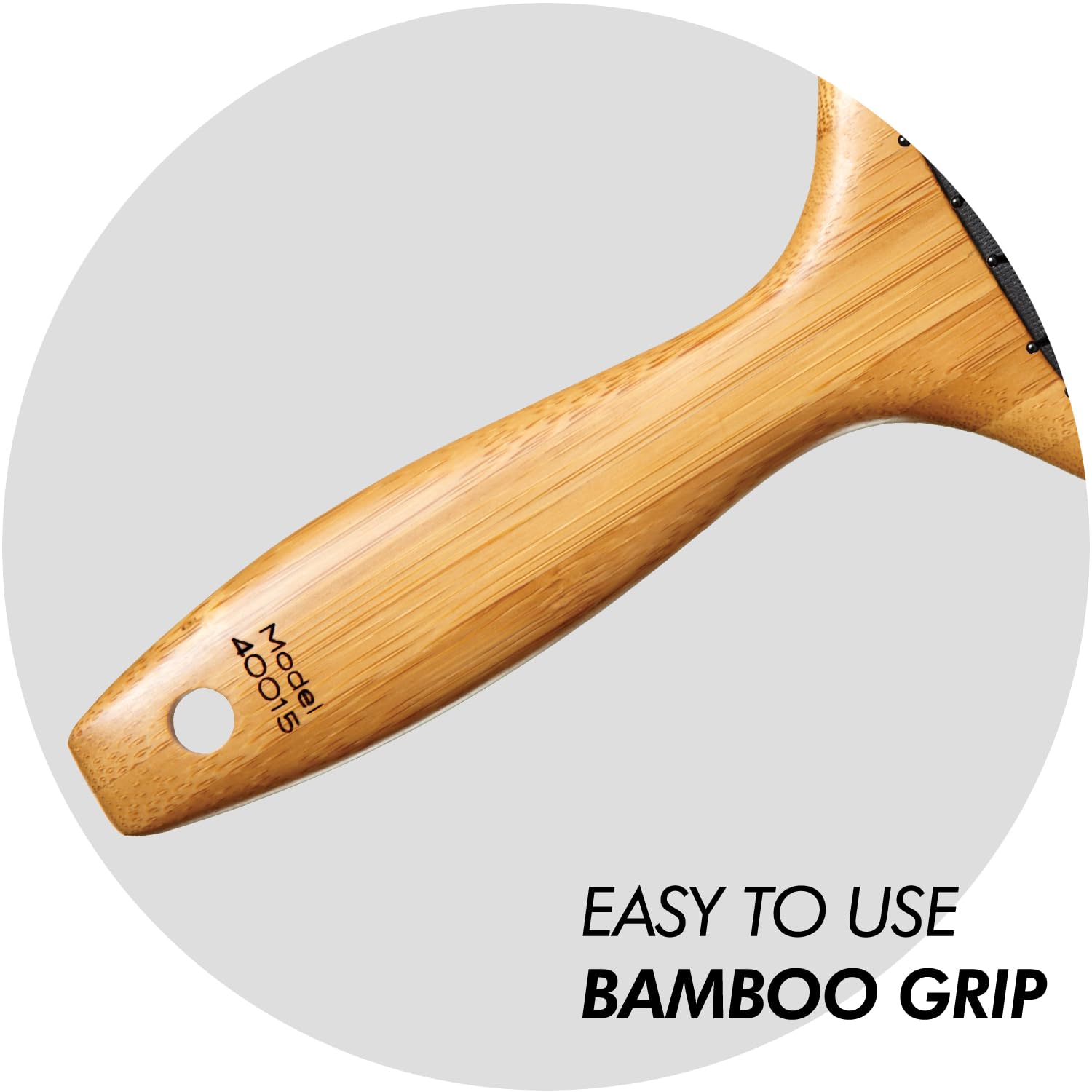 Sam Villa Signature Series Bamboo Brush Wooden Paddle Brush For Hair Styling