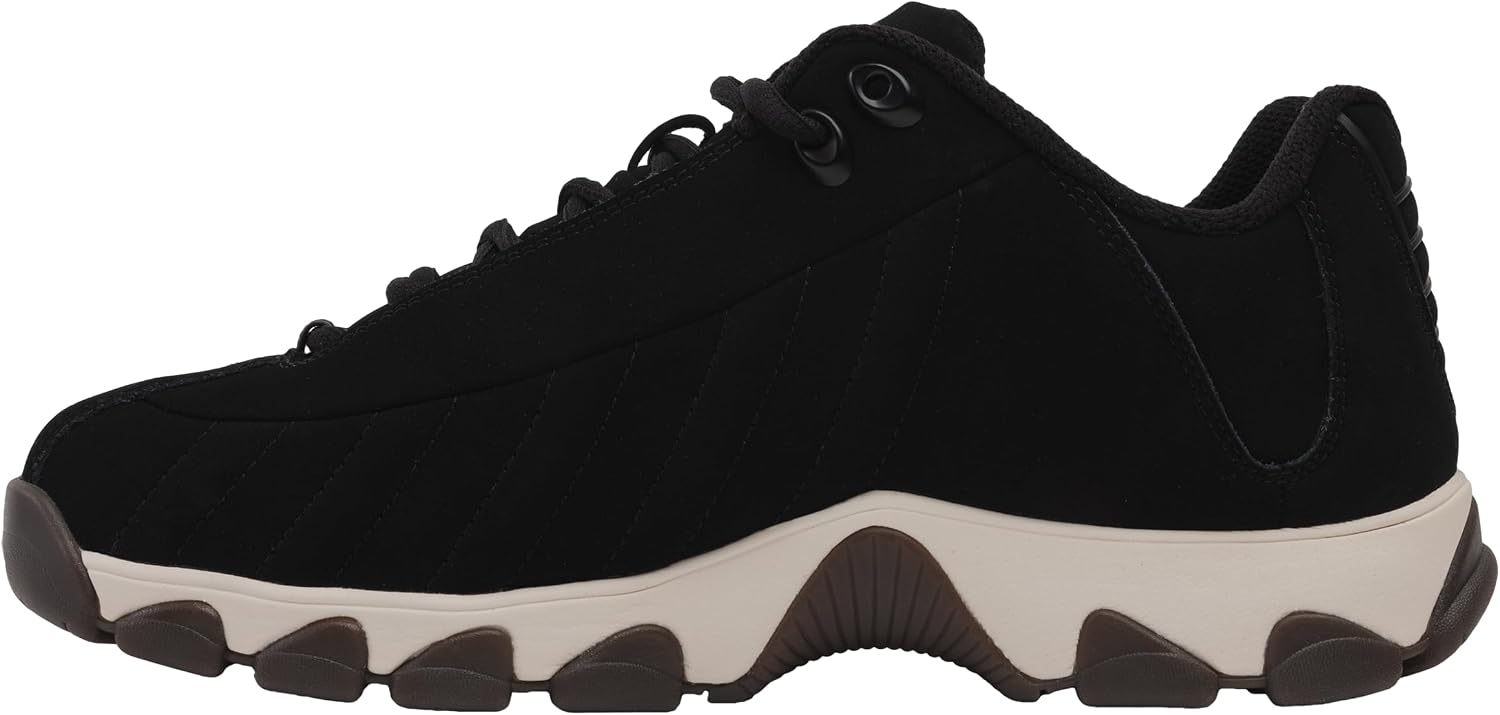 K-Swiss Men's ST329 CMF Sneaker, Wide Tennis Walking Shoes Leather Upper | Court Inspired, Tennis Heritage, Comfort Soft Cushioning, Arch Support, Wide Feet Fit, Chunky Silhouette, Classic Style.