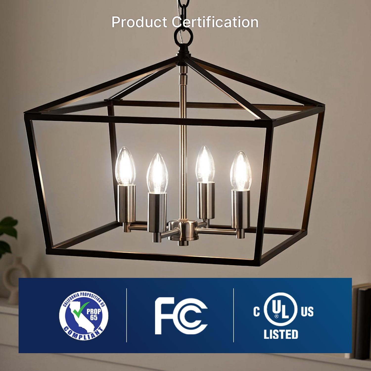 60W Equivalent LED Chandelier Light Bulbs, Dimmable, E12 Base, Clear B11 LED Filament Candelabra Bulbs, 2700K Soft White, 6 Pack