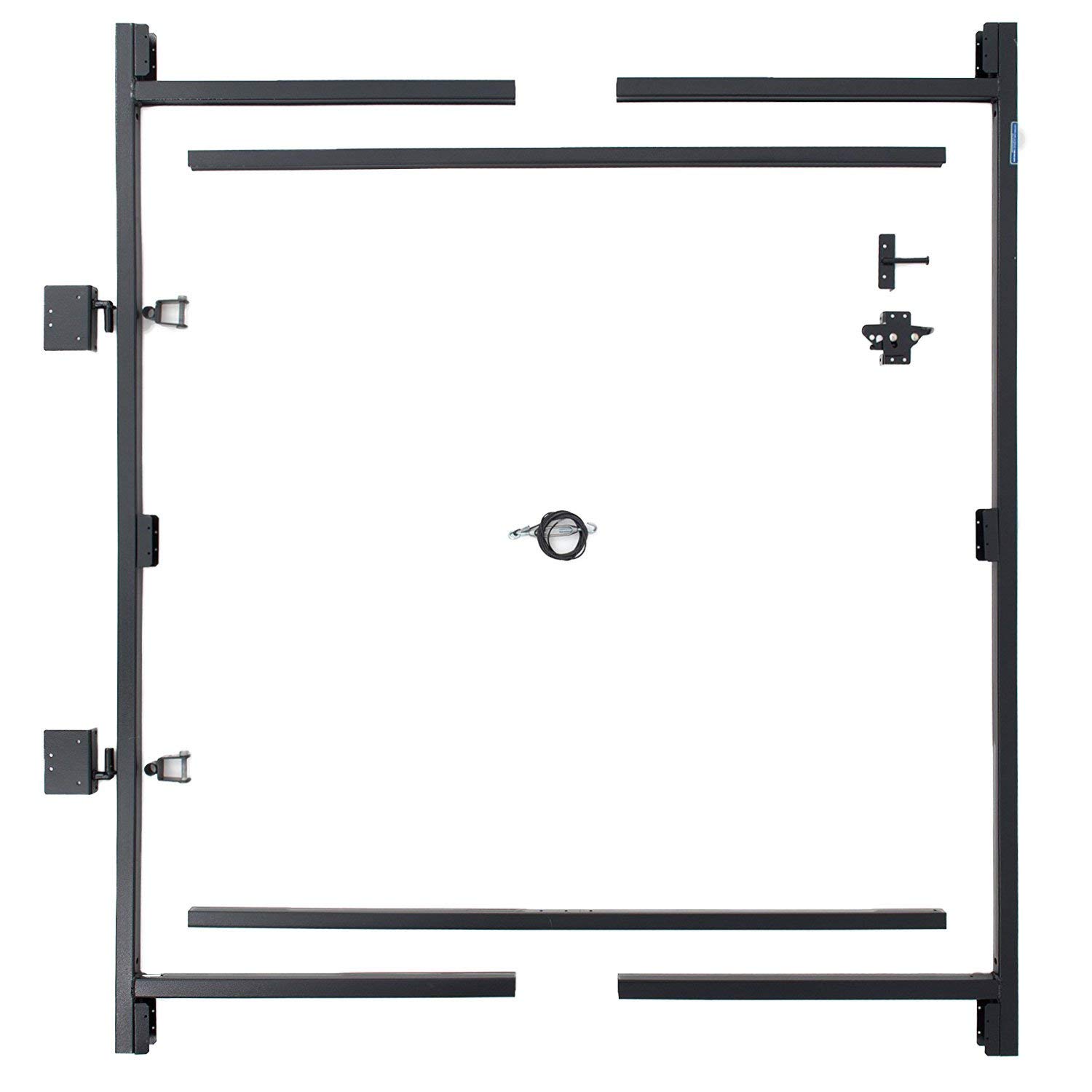 Adjust-A-Gate Steel Frame Anti Sag Adjustable, 60 inches to 96 inches, 2 Pack, with Gate Building Kit, 36 inches to 60 inches