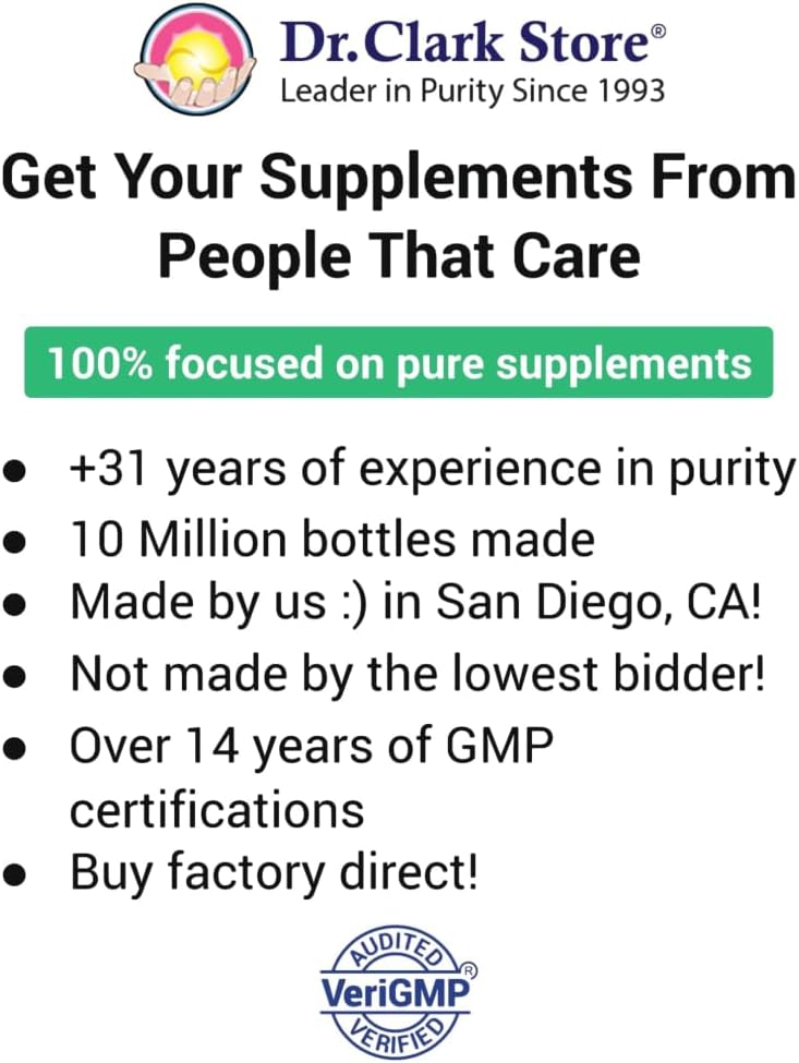 Dr Clark Niacin (Vitamin B3) Supplement – 25mg, 100 Gelatin Capsules, Supports Circulation & Healthy Cholesterol Levels