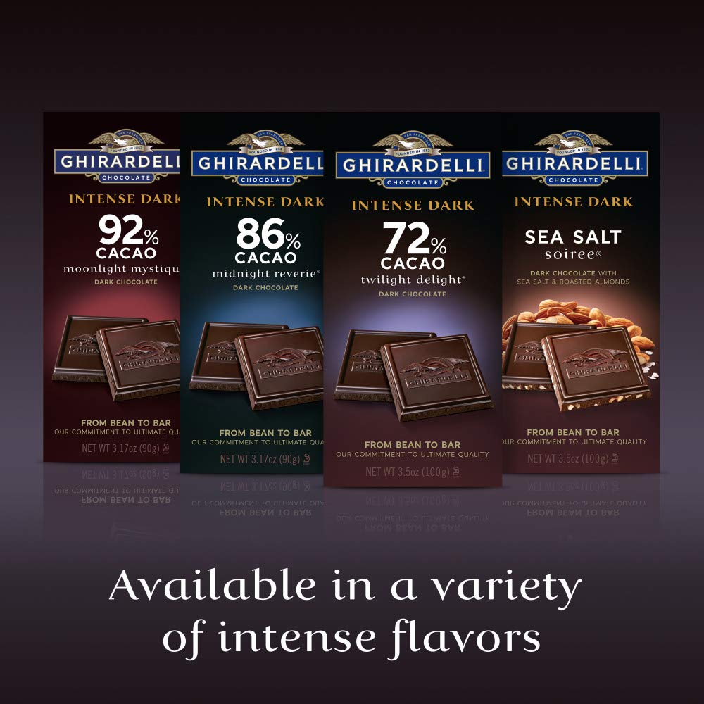 Ghirardelli, Intense Dark Chocolate Bar, 72% Cacao, Bar, 3.5 Ounce