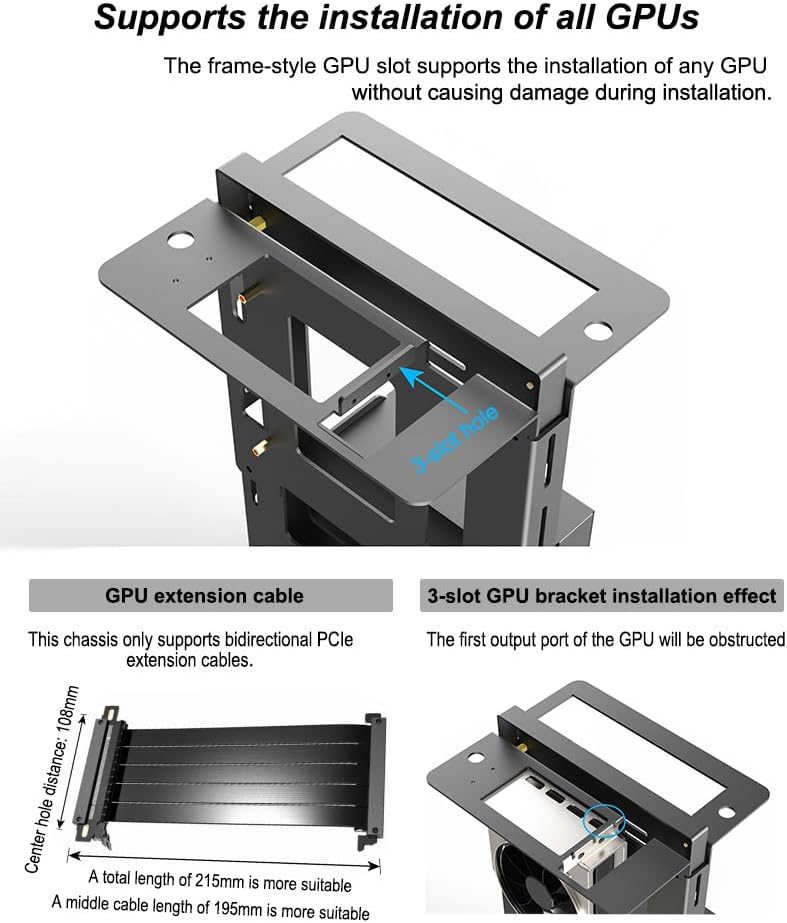 PC Creative Assembly Frame Test Bench，DIY Computer Case PC Frame Desktop Chassis Rack Stand Open Air Testbench Fits ATX ITX M-ATX Motherboard (ITX)