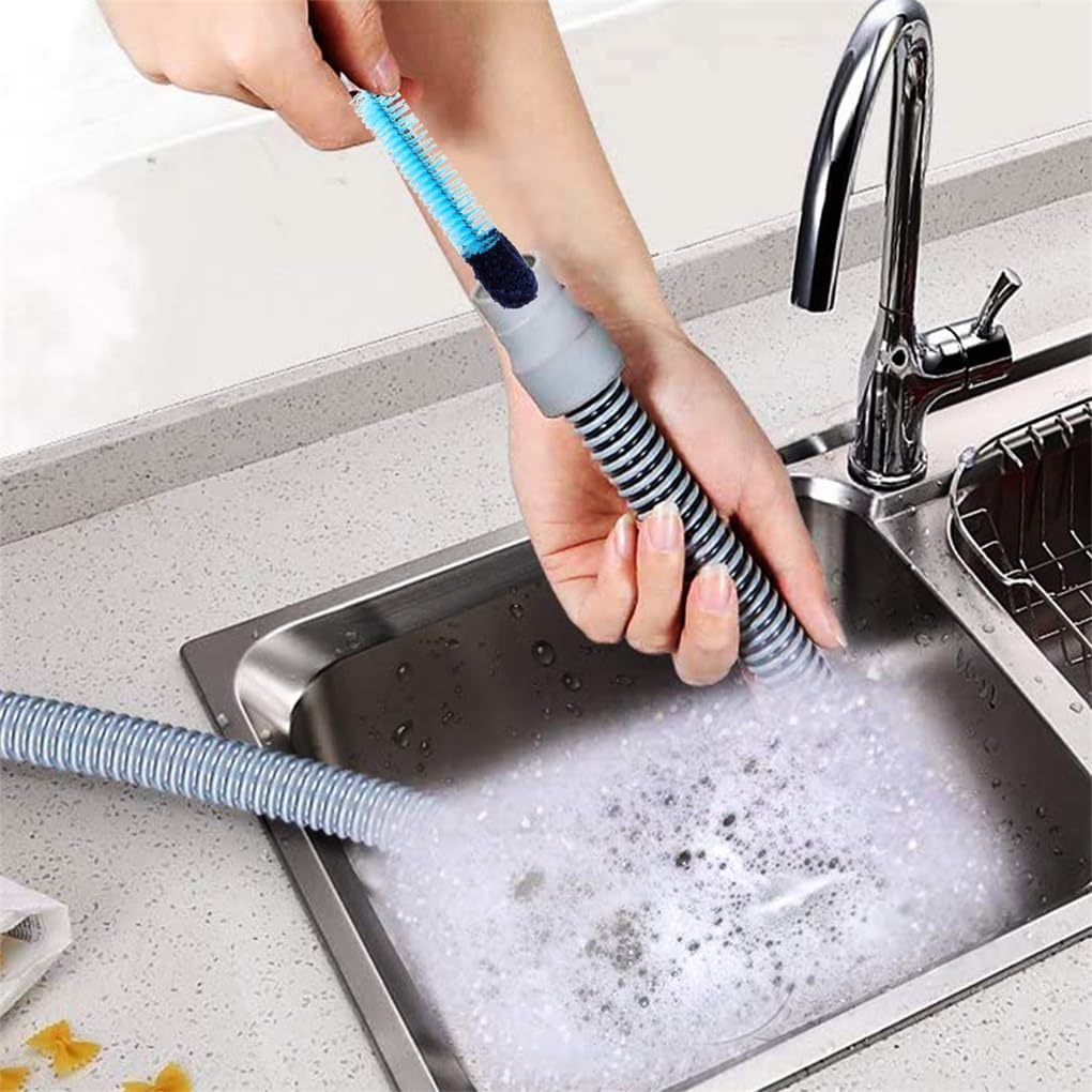 Cpap Tube Cleaning Brush and Handy Brush Flexible Long Stainless Brush (6.27 Feet) and Short Brushes (7.87 Inches) Cpap Tube Clean Brush Cpap Hose