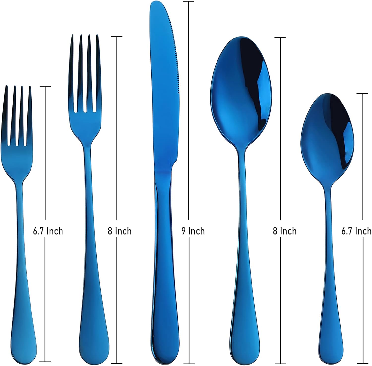 VANDBAO Rainbow Flatware Cutlery Silverware Set 20 Pieces, Stainless Steel Colorful Utensils, Tableware Set Service for 4, Include Knife/Fork/Spoon