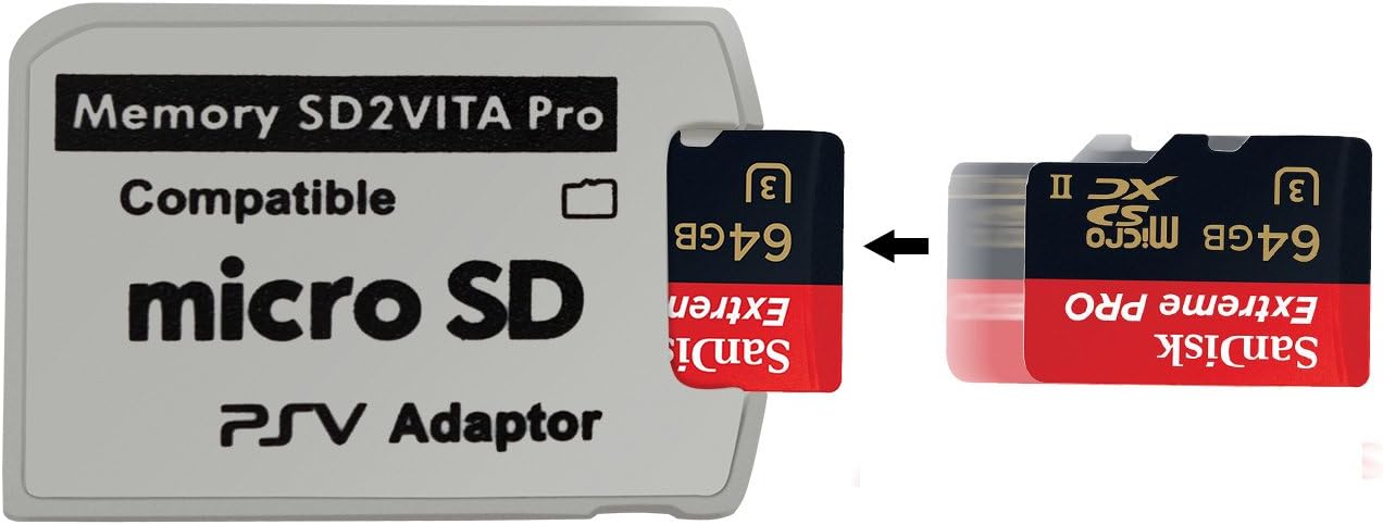Funturbo Ultimate Version SD2Vita 5.0 Memory Card Adapter, PS Vita PSVSD Micro SD Adapter PSV 1000/2000 PSTV FW 3.60 HENkaku Enso System