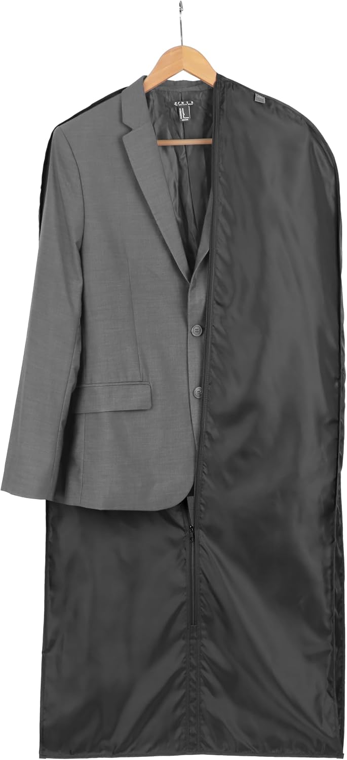 Lewis N. Clark Travel Garment Bag Cover for Airplane, Car, Everyday Use-Heavy-Duty, Lightweight, Water-Resistant, Perfect for Suits, Dresses