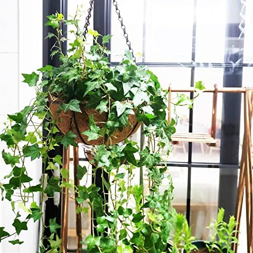 HALEDAZE 2 Pack 14 Inch Round Coco Liners for Hanging Basket