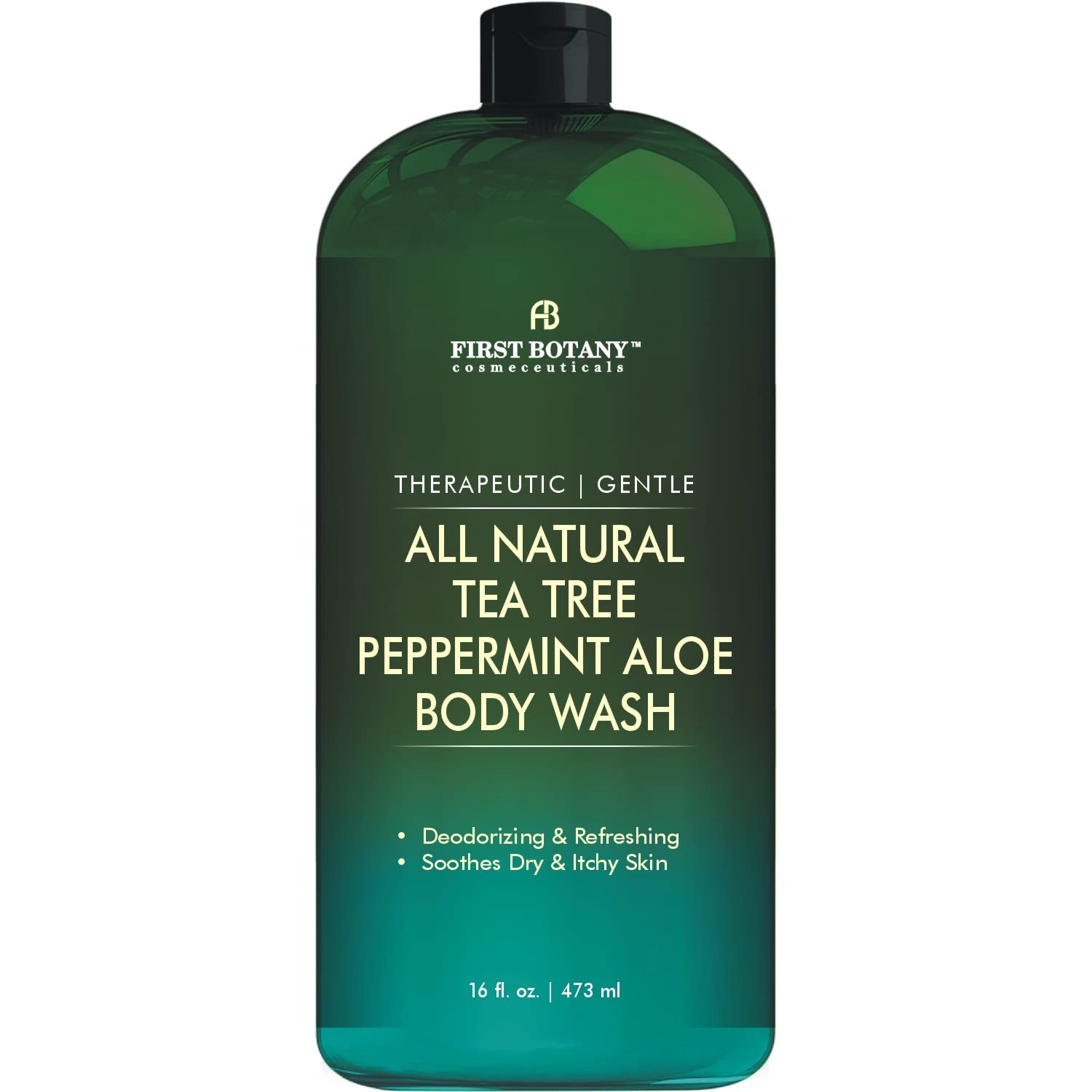 Tea Tree Eucalyptus Body Wash & Skin Cleanser for Women & Men, 16 Fl Oz
