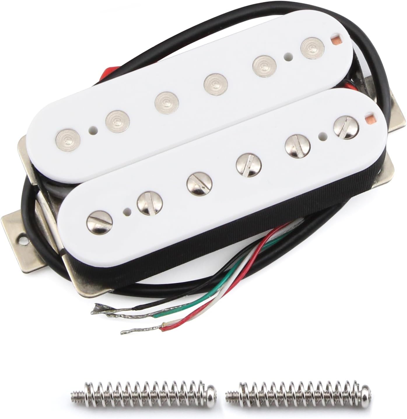 FLEOR Alnico 5 Guitar Pickup Double Coil Humbucker Pickups Neck and Bridge Set Black