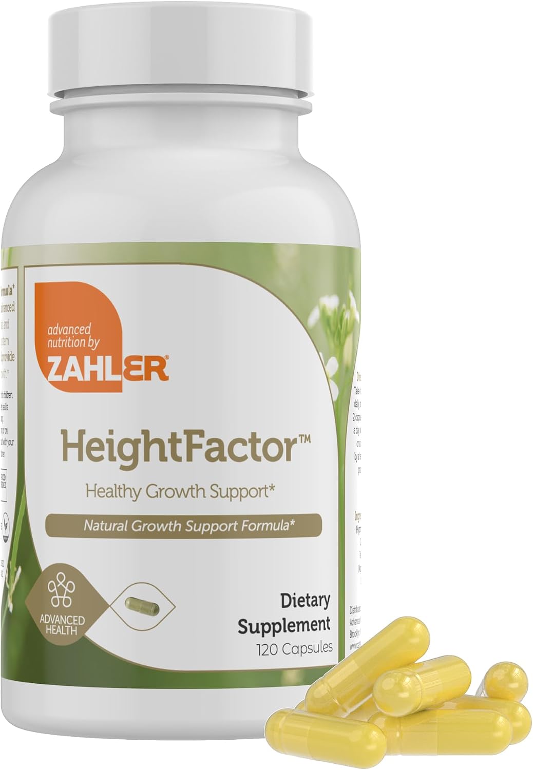 Zahler - Height Factor Healthy Growth Support Vitamin & Mineral Capsules (120 Count) - Kosher Height & Growth Supplement for Kids