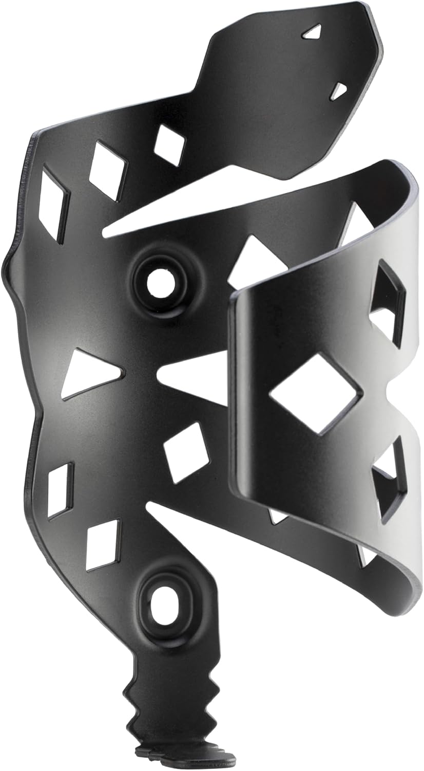 Portland Design Works Water Bottle Cage - Lightweight Water Bottle Holder for Bikes, Owl Cage, Black/Gold