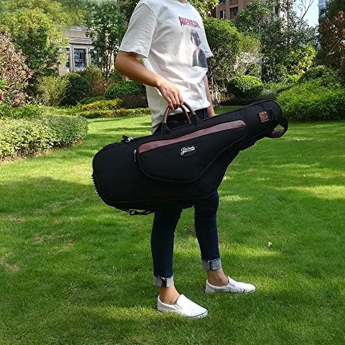 Tenor Saxophone Case Lightweight Soft Padded Bb Sax Gig Bag with Backpack Straps