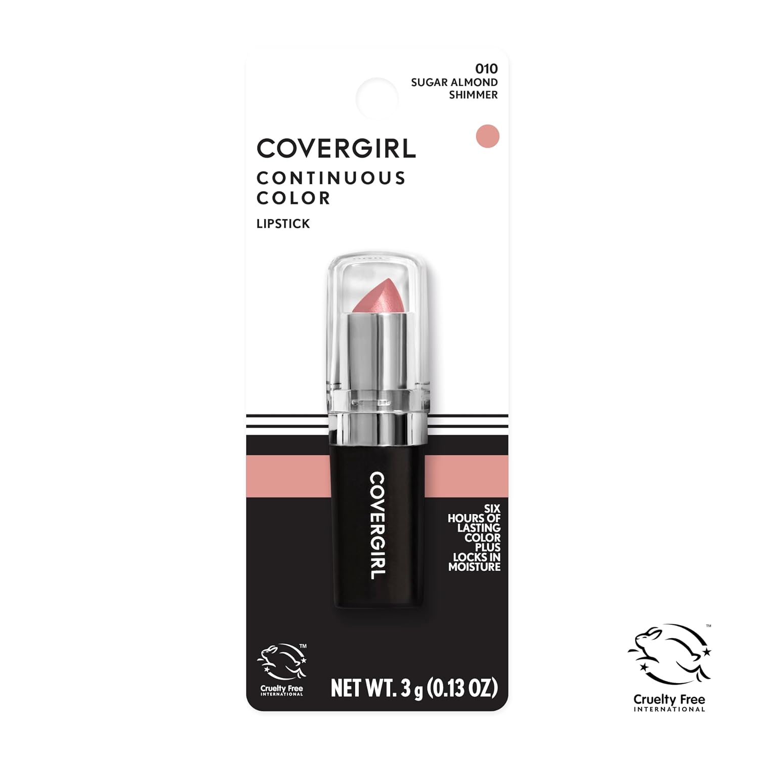 COVERGIRL Continuous Color Lipstick It's Your Mauve 030, 0.13 oz (packaging may vary)