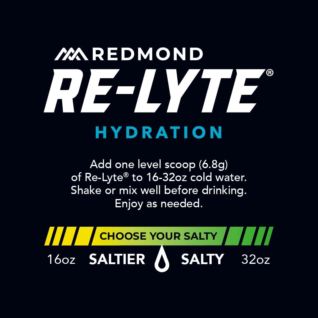 REDMOND Re-Lyte Sugar Free Electrolyte Powder Drink Mix (Mixed Berry)