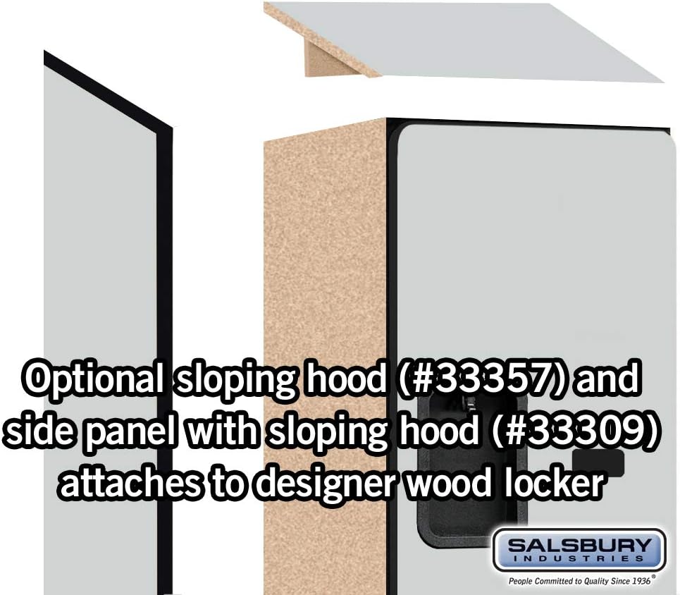 Salsbury Industries Double Tier 'S' Style Designer Wood Locker, Mahogany, 5' 3" x 15"