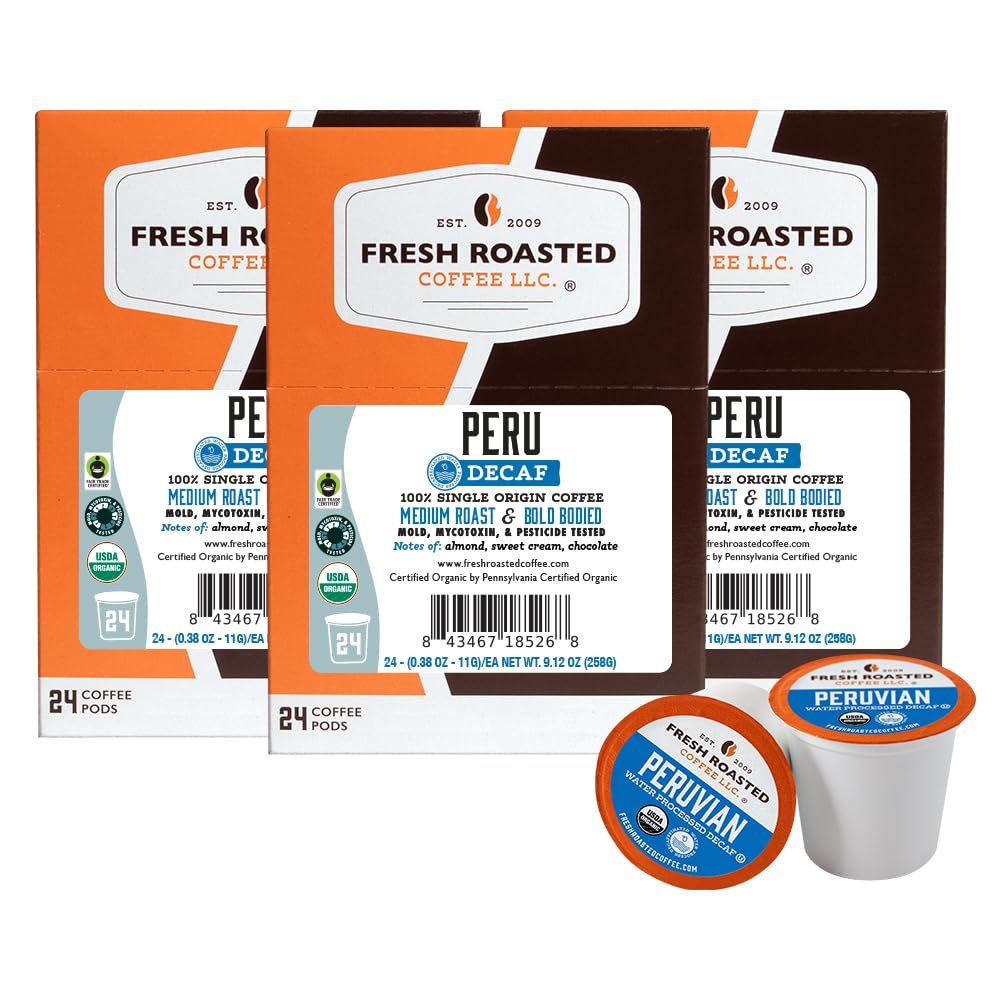Fresh Roasted Coffee, 100% Colombian K-Cup Pods for Keurig Brewers, Medium Roast, Kosher, 96 Count Loose Pack