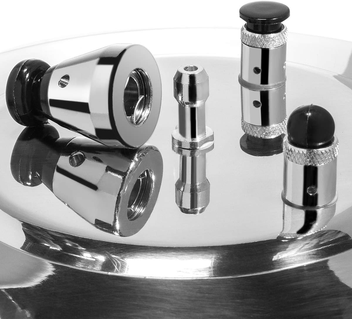 Barton 6.0 Quart Pressure Cooker Pot Release Valve Aluminum Canning Cooker Pressure Release Pot Stove Top Instant Fast Cooking Stovetop Pressure
