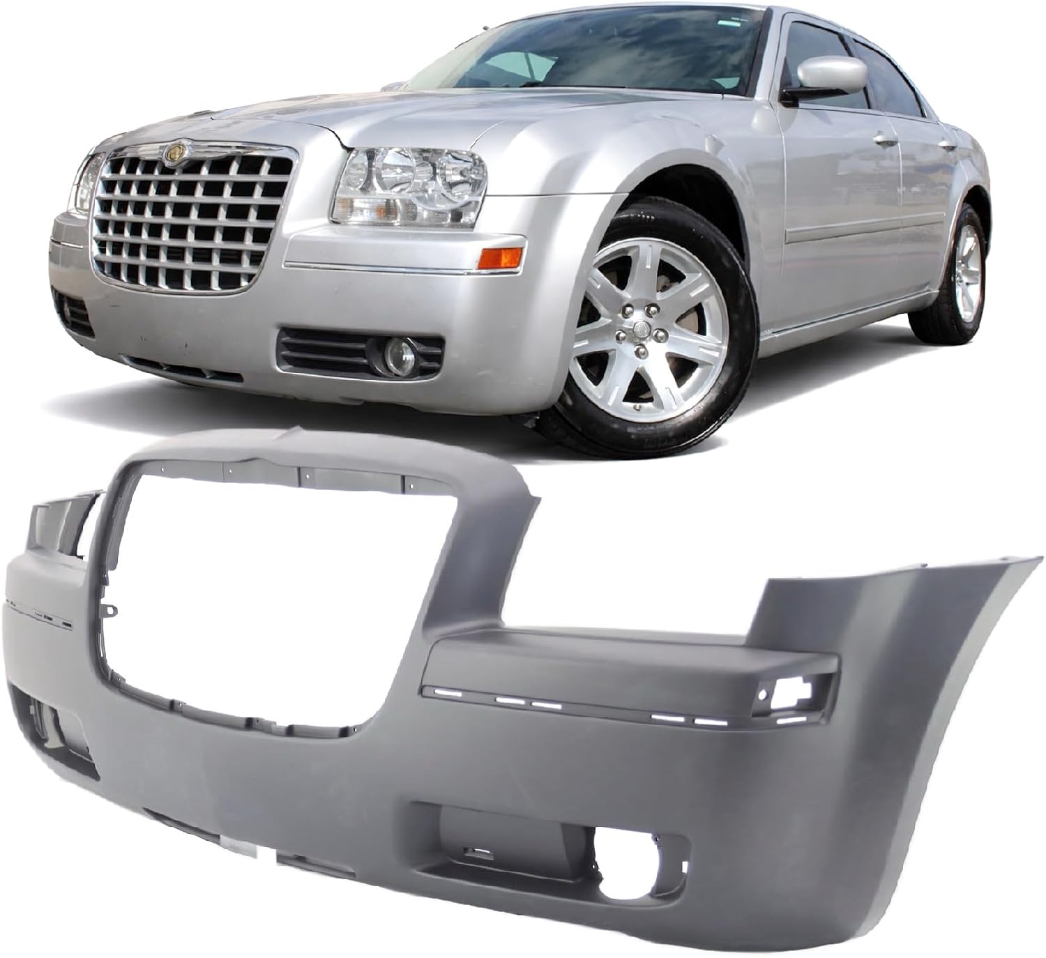 FitParts Compatible with Chevrolet Malibu 1997–2005 Front Bumper Cover