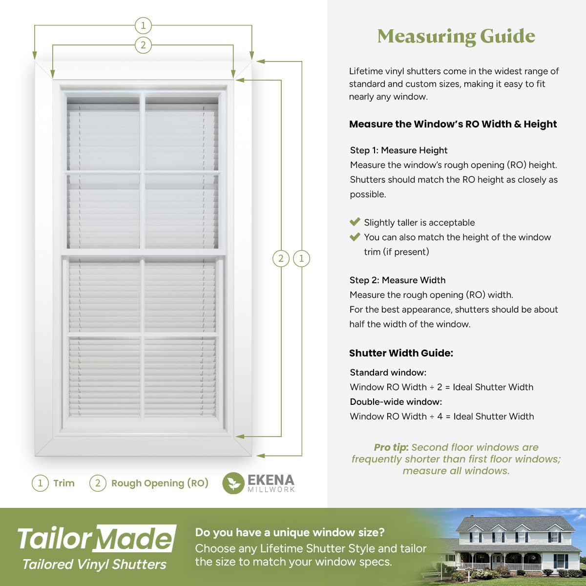 14 1/2"W x 60"H EverColor Open Louver Exterior Vinyl Shutters, w/Installation Shutter-Lok's & Matching Screws (Per Pair), Black