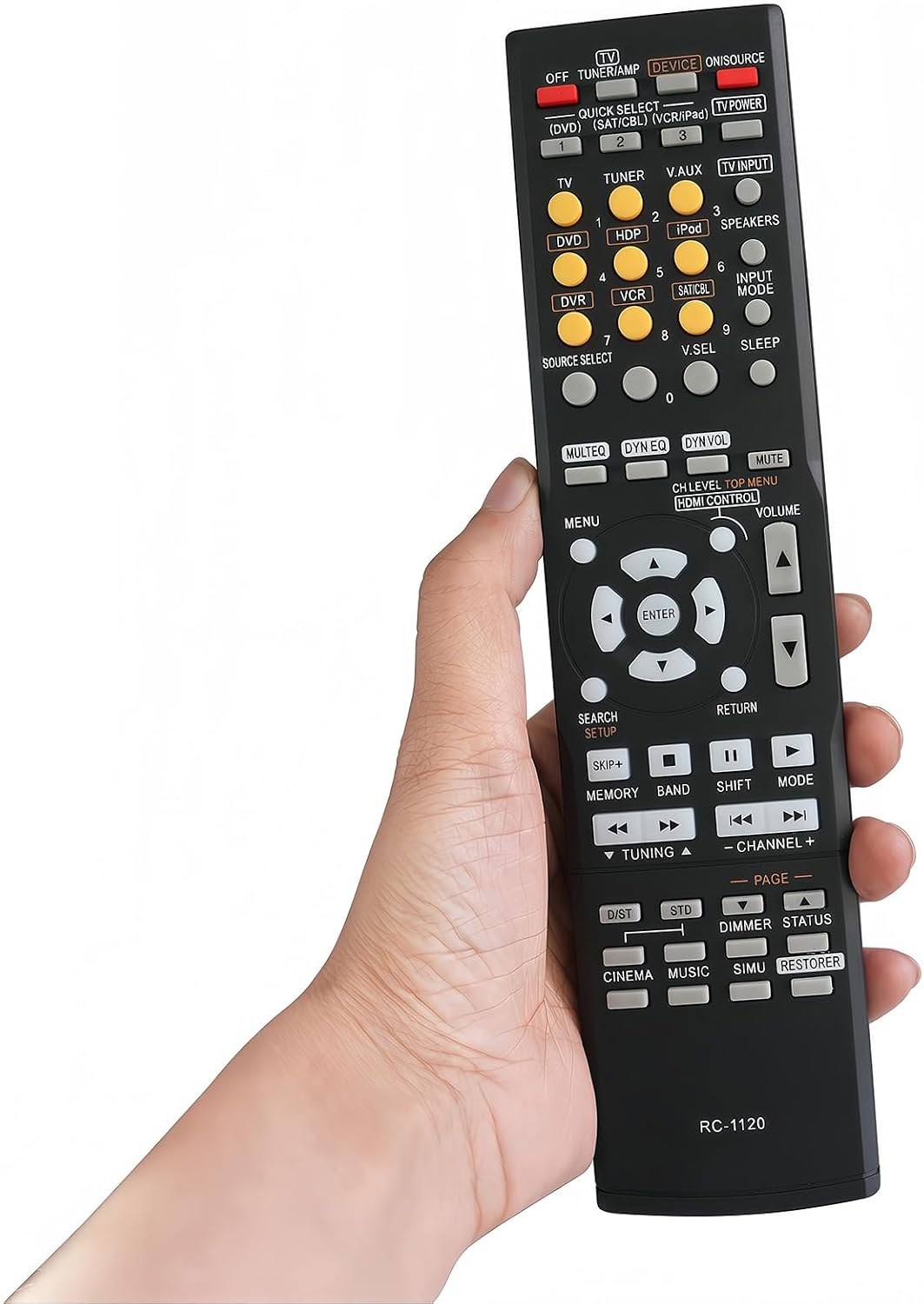 New RC-1120 RC1120 Remote Control for Denon AV Receiver AVR-590 AVR-591 AVR390 DHT590BA AVR-1610 AVR-391