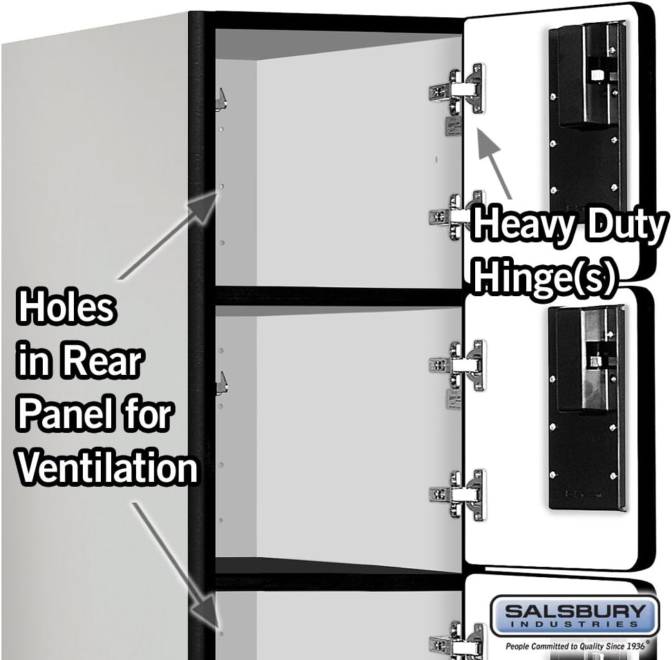 Salsbury Industries 36365MAH Six Tier Box Style Designer Wood Locker, 6' 3" x 15", Mahogany
