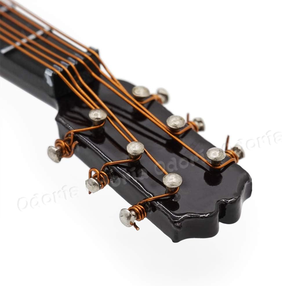 Odoria 1/12 Miniature Guitar Dollhouse Musical Instruments Accessories, Blue