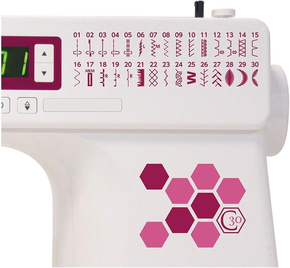 Janome Sewing Machine, White, W16" x H12" x D 7"