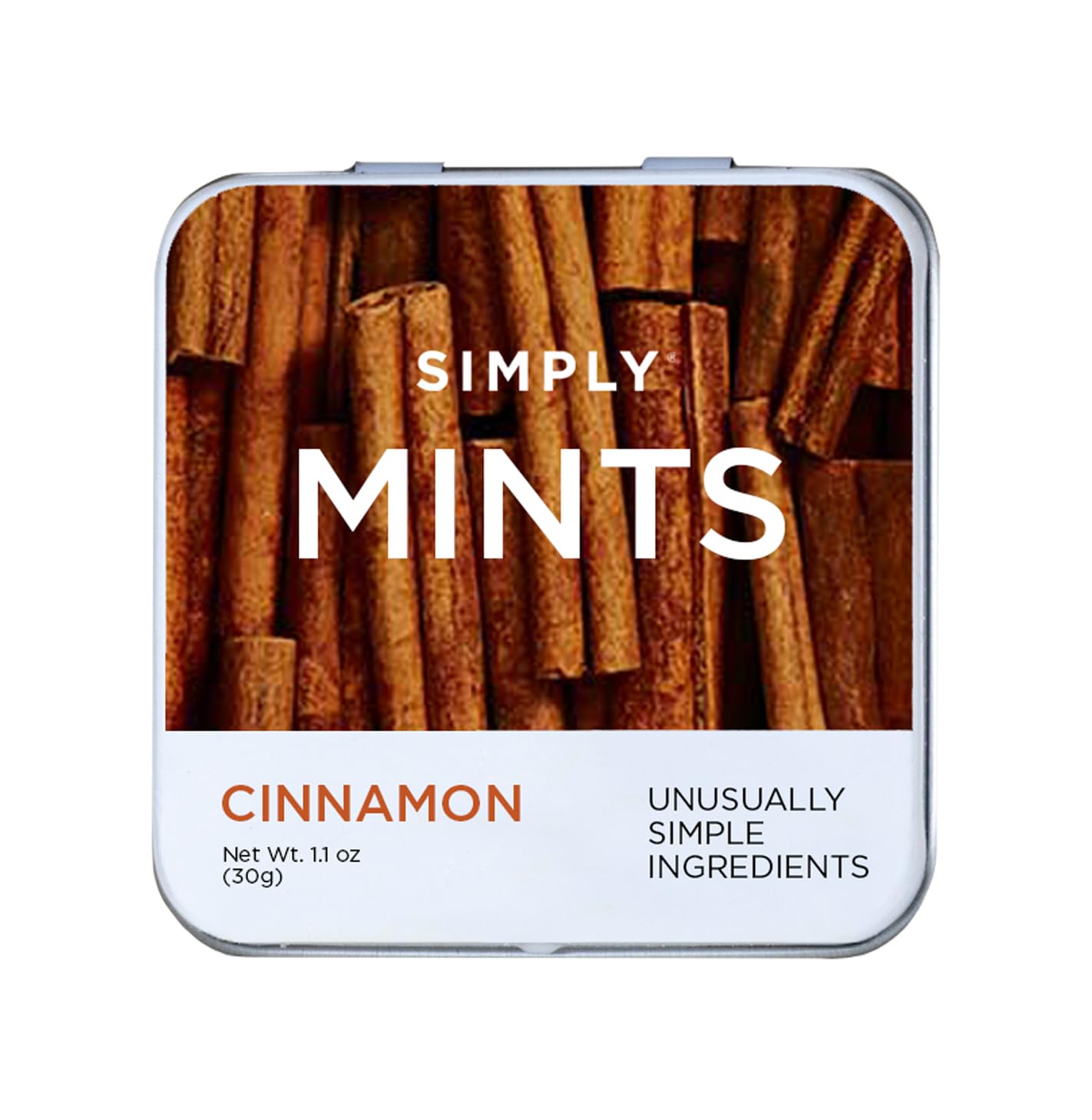 SIMPLY MINTS Natural Peppermint Breath Mints, 6 Pack (180 Pieces), Made With Real Peppermint Oil | Aspartame-Free, Sorbitol-Free, Xylitol-Free, Vegan, Kosher, Non-GMO