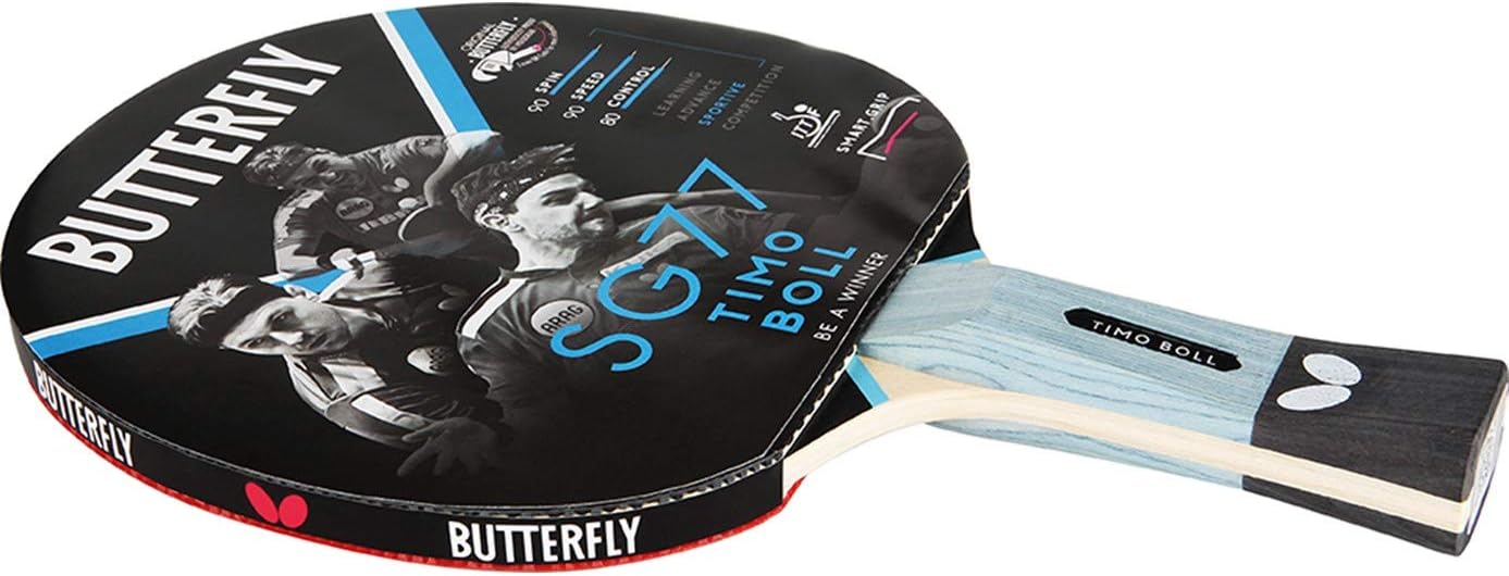 Butterfly® Timo Boll SG77 Table Tennis Bat | Table Tennis Racket Bat Hobby & Training | Routine & Tactically Practised Players | ITTF Certified Pan