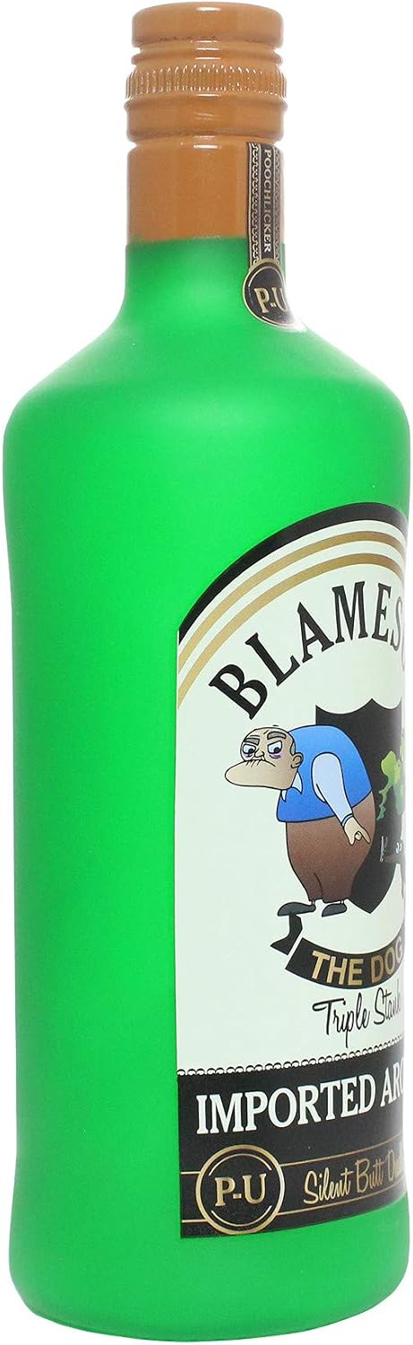 SILLY SQUEAKERS Tuffy Liquor Bottle Dog Toy: Squeaky Dog Toy, Washable and Floats, Vinyl Construction