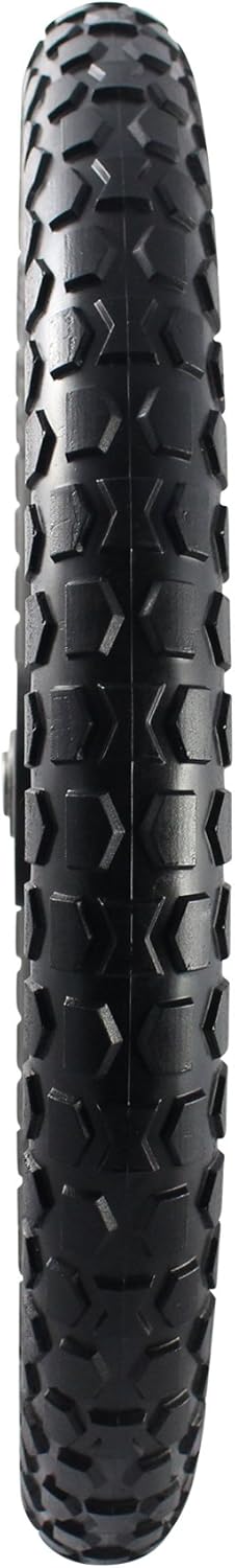 Marathon 92010-2PK Flat-Free 20" Tire and Wheel Assembly, Centered Hub, Ball Bearings, Heavy-Duty Plastic Spoked Wheel, Replacement for Rubbermaid Big Wheel and other Carts, Easy Install, 2 Pack
