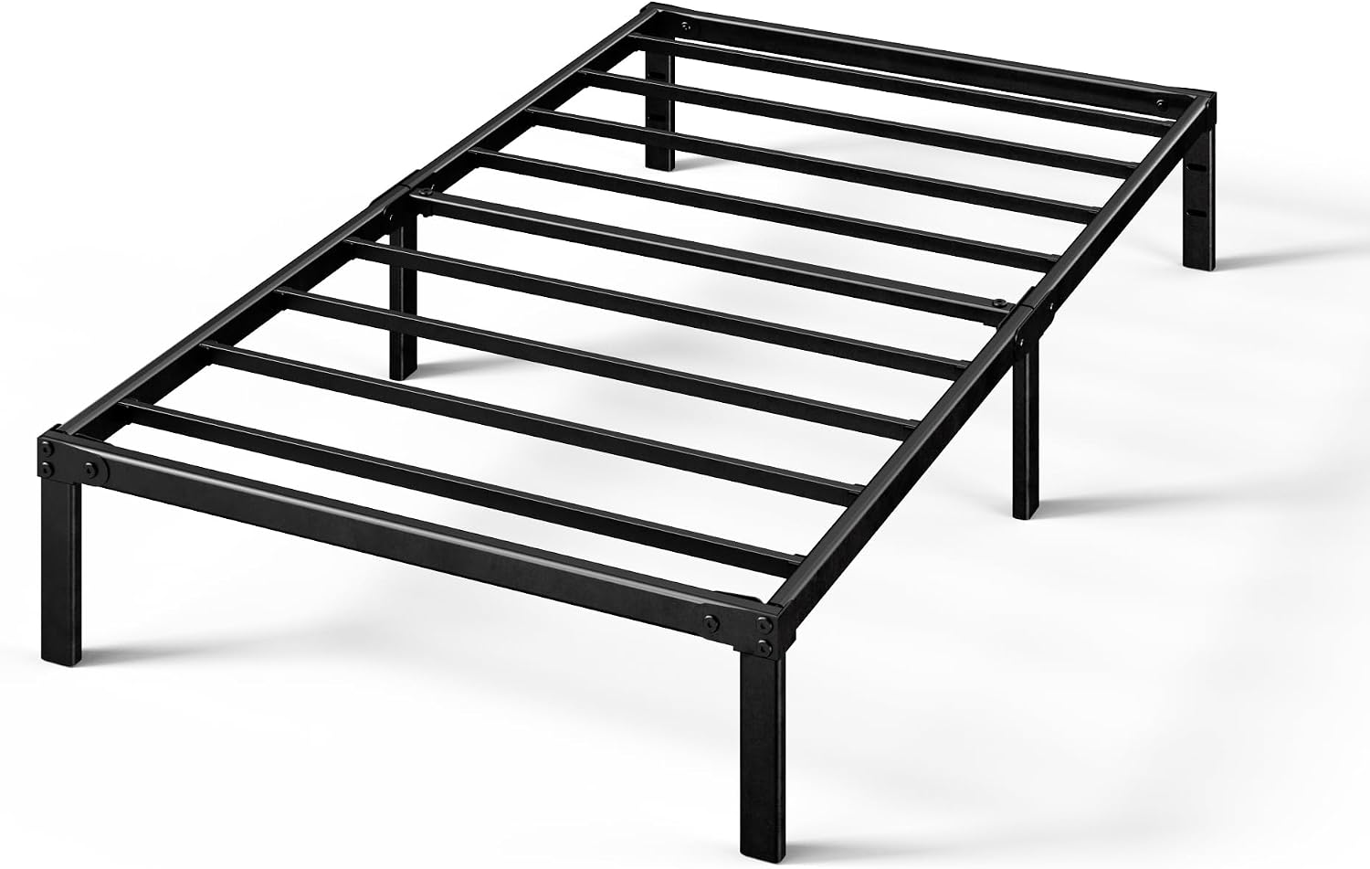 ZINUS Van 16 Inch Metal Platform Bed Frame / Steel Slat Support / No Box Spring Needed / Easy Assembly, Full