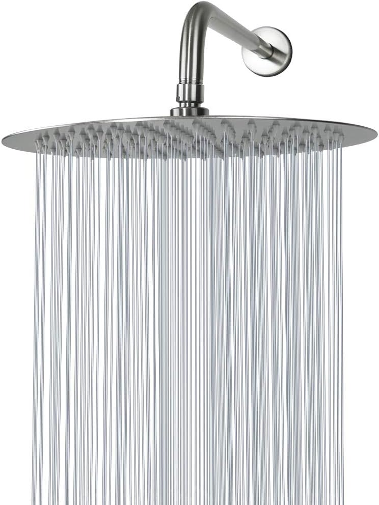 NearMoon Rain Shower Head, Ultra-Thin Design-Pressure Boosting, Awesome Some Experience, High Flow Stainless Steel Rainfall Head (10 Inch