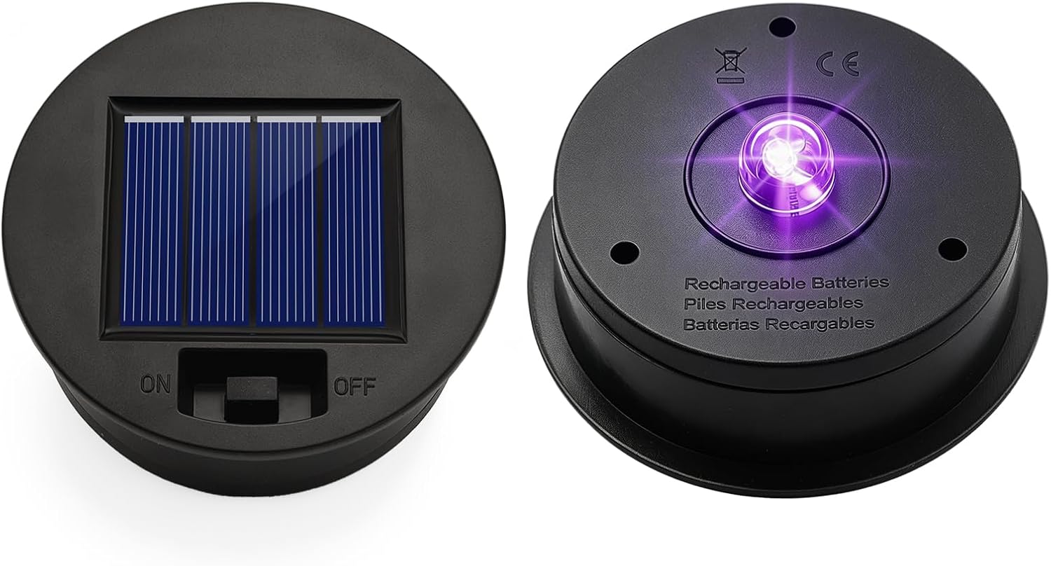 Solar Light Replacement Top Parts 4 Pack(Top Size 3.31 inch