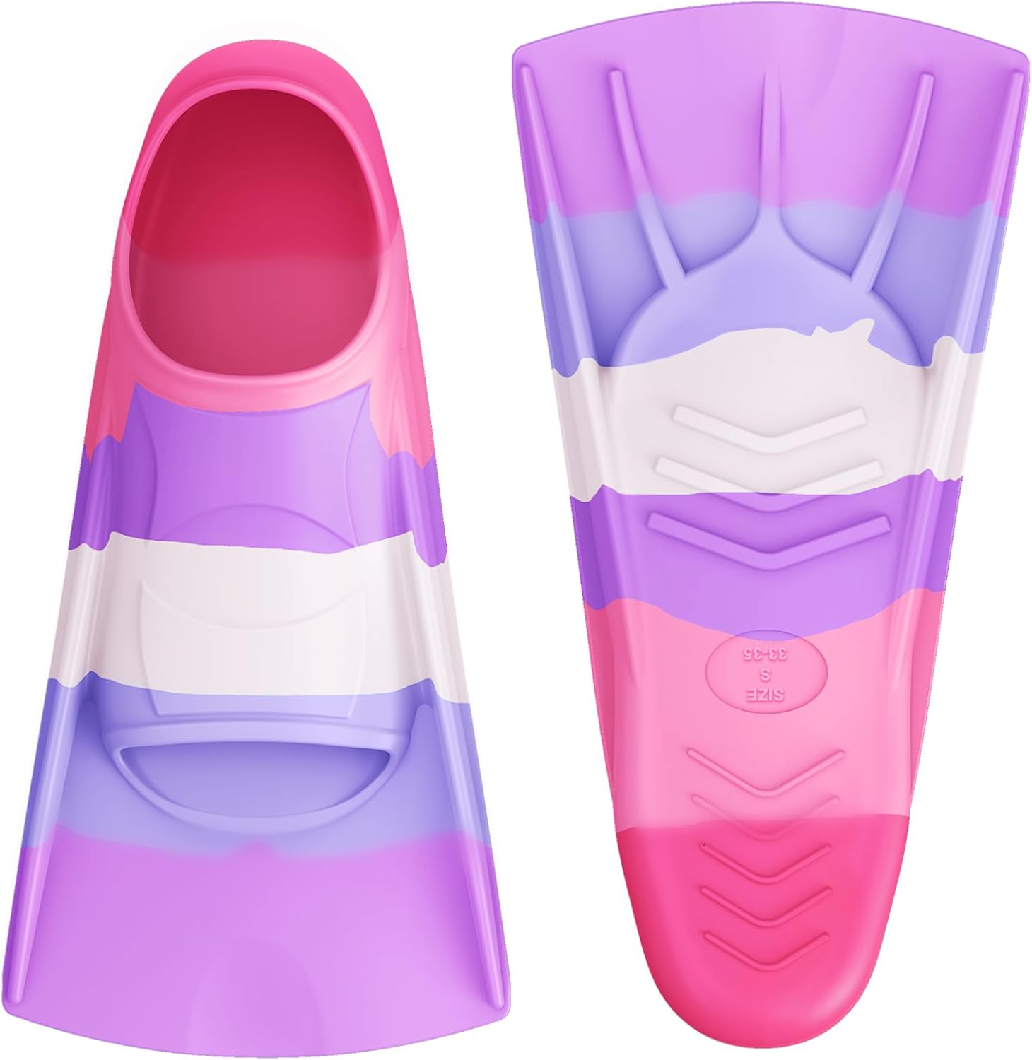 Gintenco Swim Fins, Adults & Kids Swim Training Fins for Lap Swimming