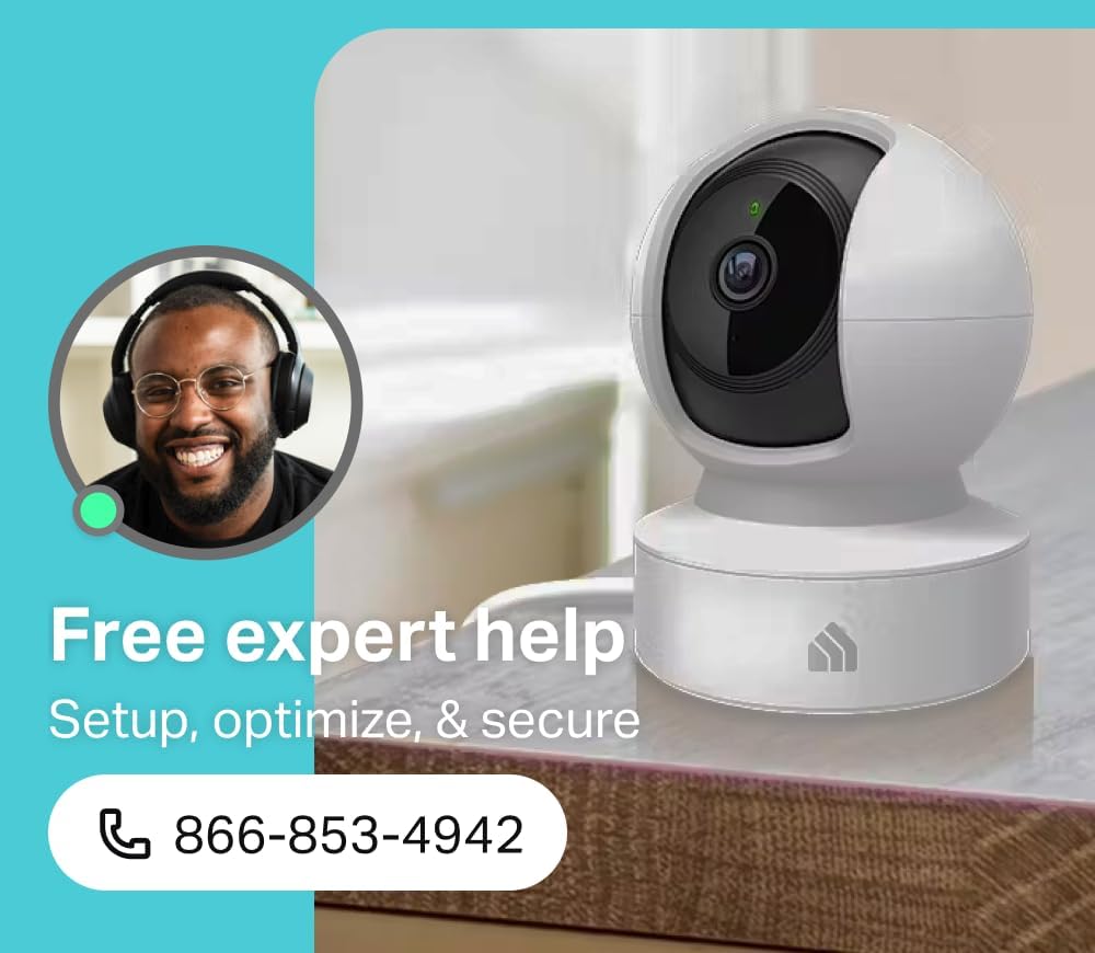Kasa 1080p Indoor Pan/Tilt Wired Security Camera, Baby & Pet Monitor, EC70
